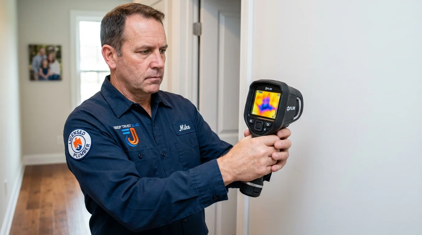 Thermal imaging leak detection by Johns Plumbing LLC in Jordan